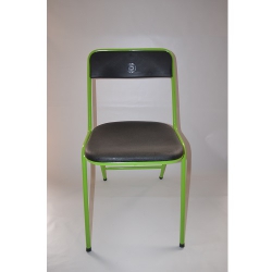 Silla ArmazóN Verde Tapizado Negra