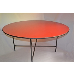 Mesa Naranja Redonda